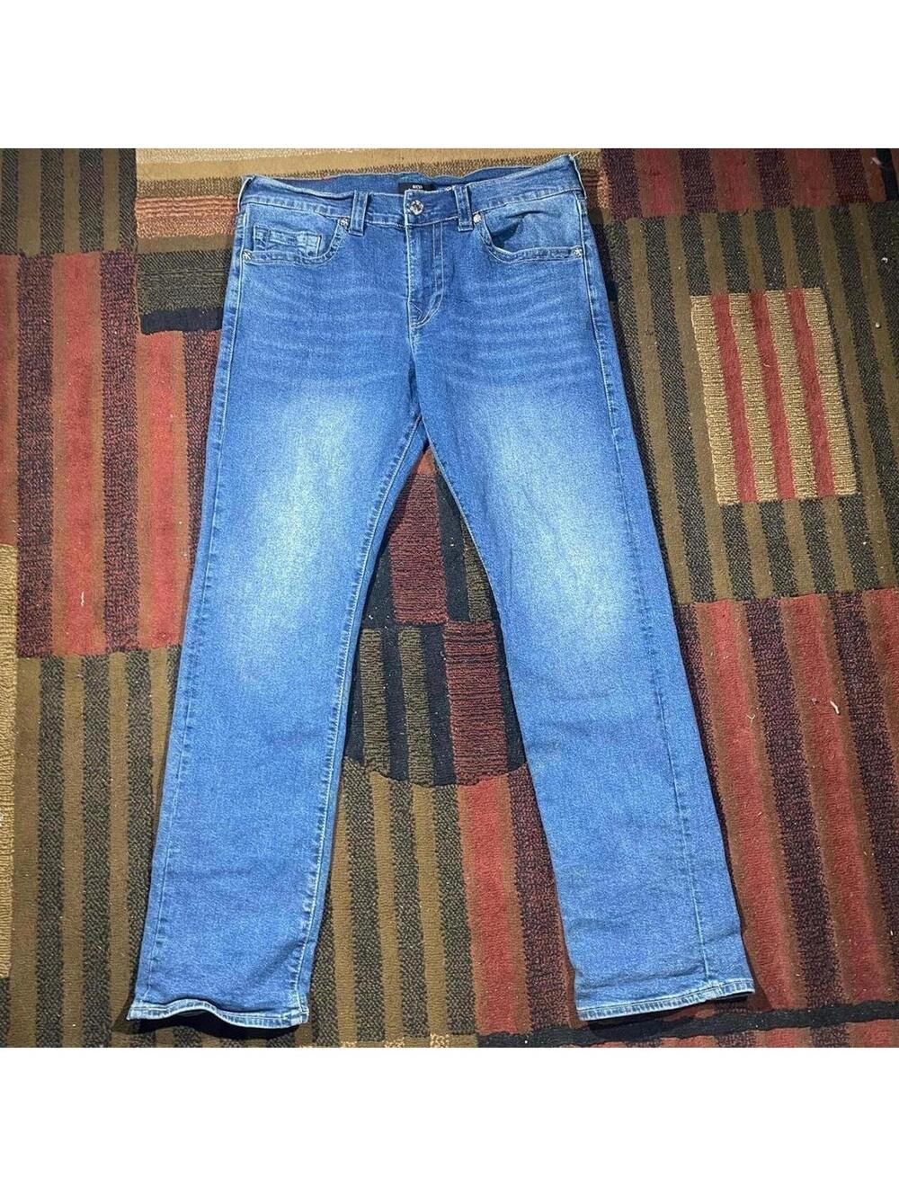 Ricky relaxed straight blue jeans Size 34"